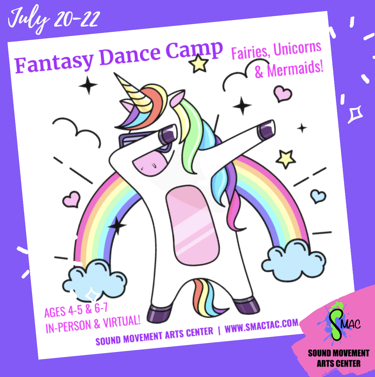 FANTASY MINI DANCE CAMP (Fairies, Unicorns and Mermaids)